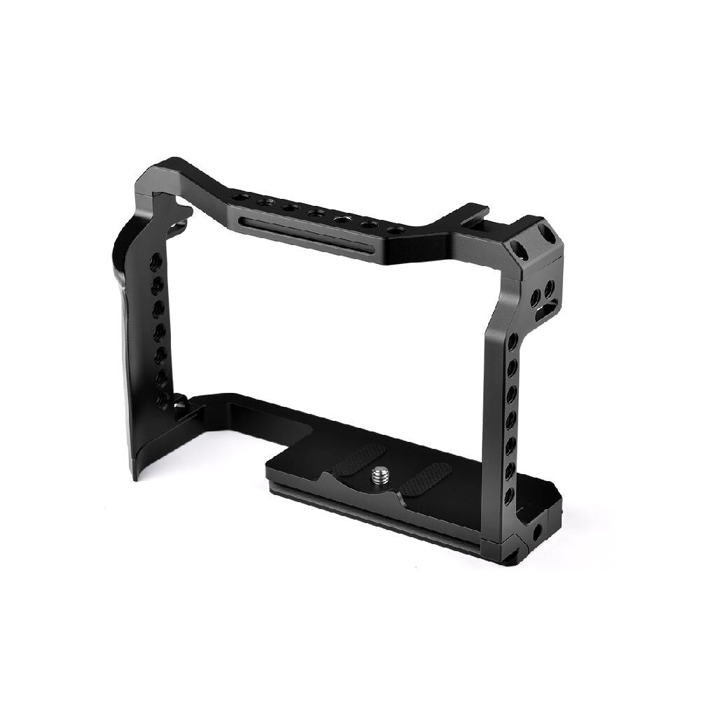 Jaula para cámara Canon EOS R5/R6 con montaje en Zapata fría 1/4 tornillo película de vídeo estabilizador para hacer películas vídeo Rig marco protector de Metal