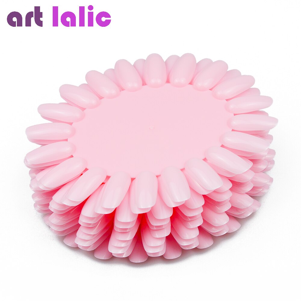 Artlalic 10 stuks display wiel nagellak kleurenkaart oefen nepnagels tips natuurlijke nepnagelkunst tips sticks nagellak display