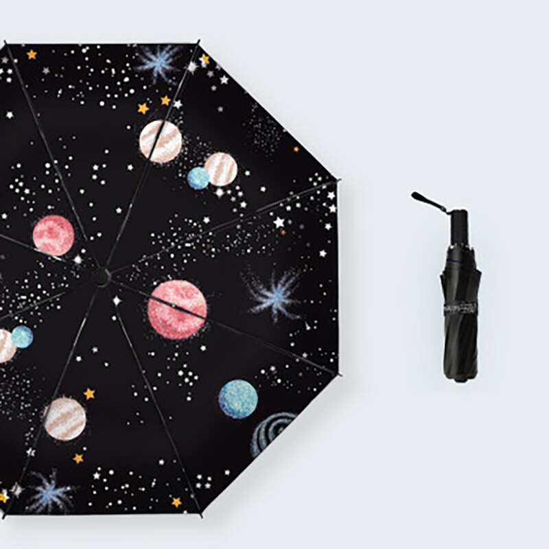 YADA Graffiti dessin animé drôle beau parapluie pluvieux pliant Anti-UV imperméable parapluies Parasol Protection solaire parapluie YD200099: YD200099D