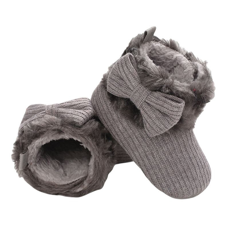0-18M Baby Winter Schuhe Einfache Nette Schöne Modische Weiche Anti-slip Warme Multi-farbe Plüsch stiefel: D / 0-6 Monate