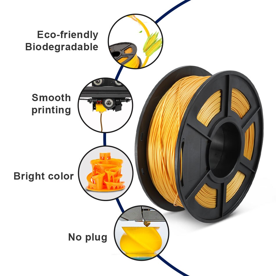 Sunlu 1.75Mm Pla Plus Pla Filament 1Kg 3D Printer Dimensionale Nauwkeurigheid +/-0.02Mm 3D Filament plastic Pla