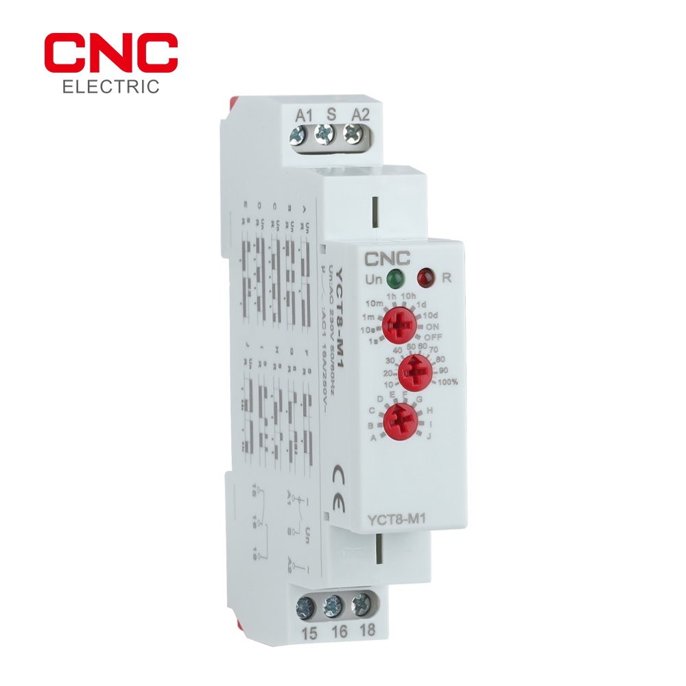 CNC Din Rail Type Time Delay Relay AC 230V 16A Multifunction Timer Relay with 10 Function Choices