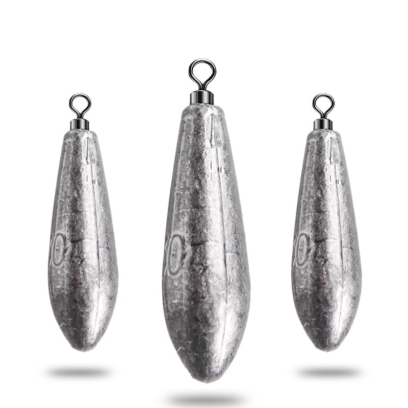 LEDIAO, plomos de pesca de gota de agua, eslabones de peso de plomo, División ovalada, tiro, olivo, pesca, plomo, señuelos, herramientas de tamaño 10g-100g