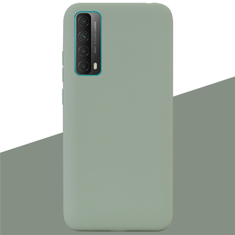 Für Huawei P smart Fällen 6,67 Weiche Silikon Zurück Telefon Fall Für Huawei P Smart Bumper Schutz Funda shell Etui Taschen: 8 Bean Green