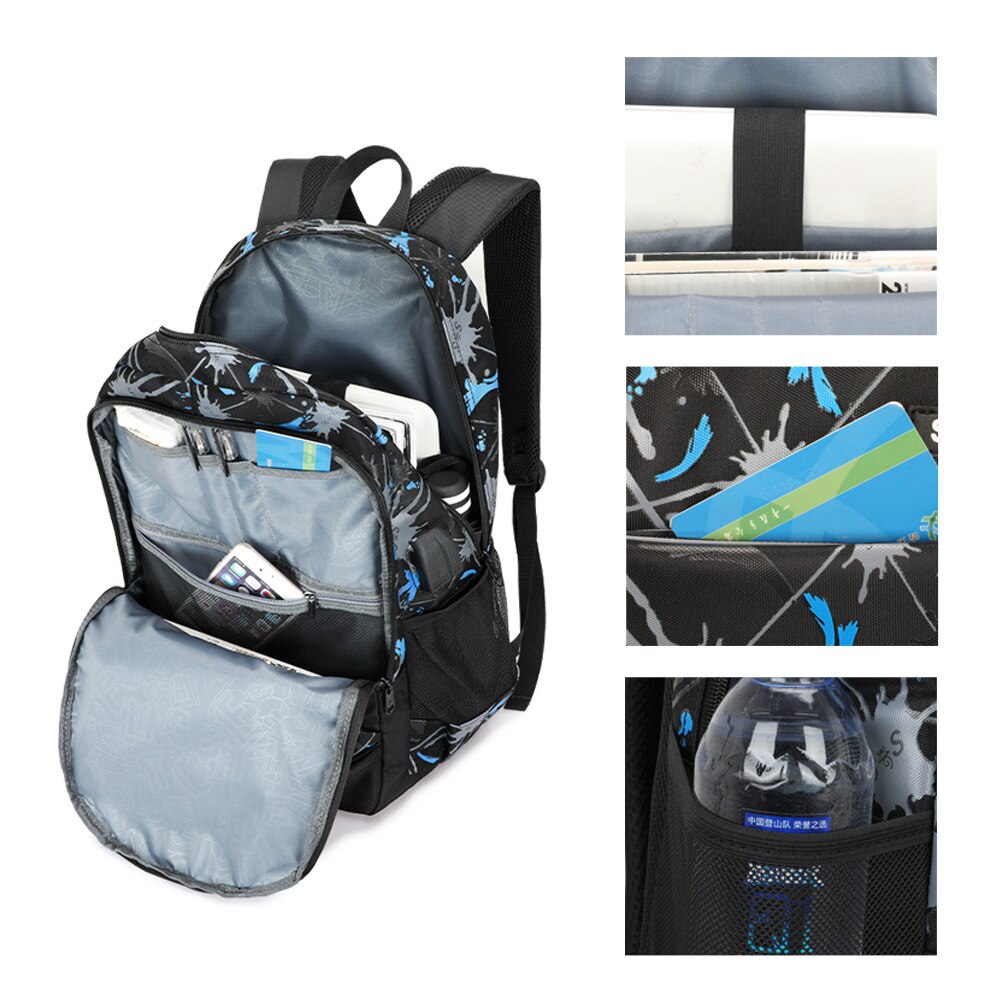 Children School Bags Boy Backpacks Brand Camouflage Teenagers Best Students Travel USB Charging Waterproof Schoolbag