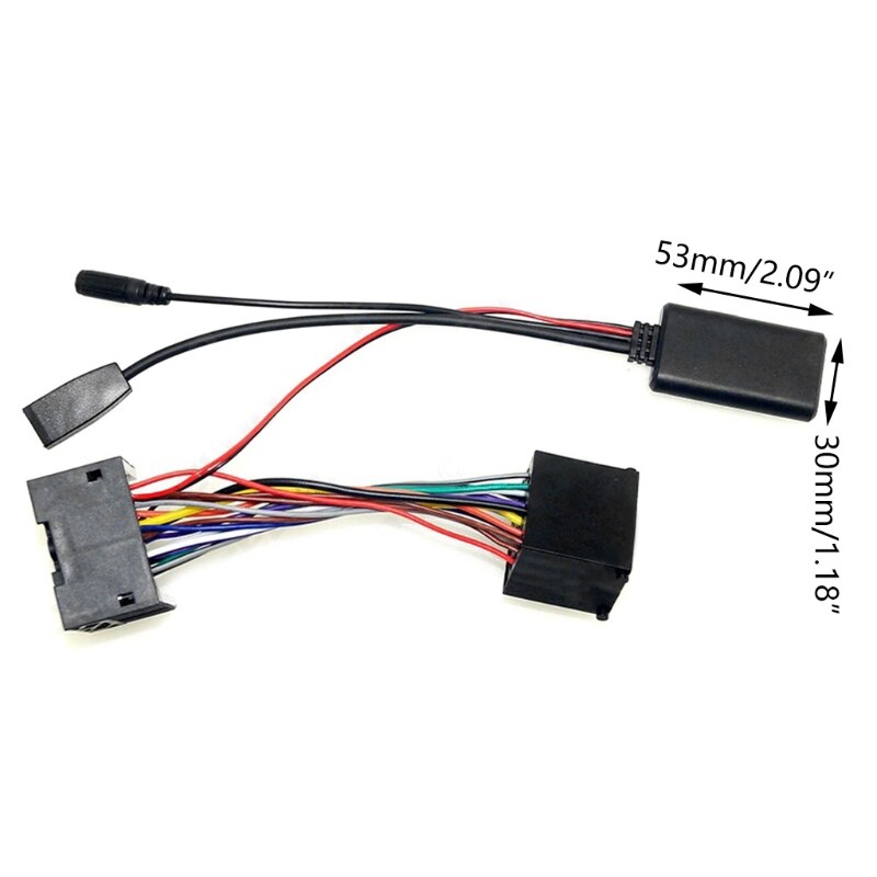 10Pin 3.5mm AUX Microphone Adapter Cable Bluetooth-compatible Connector Compatible with BMW E46 Series Car Accessories