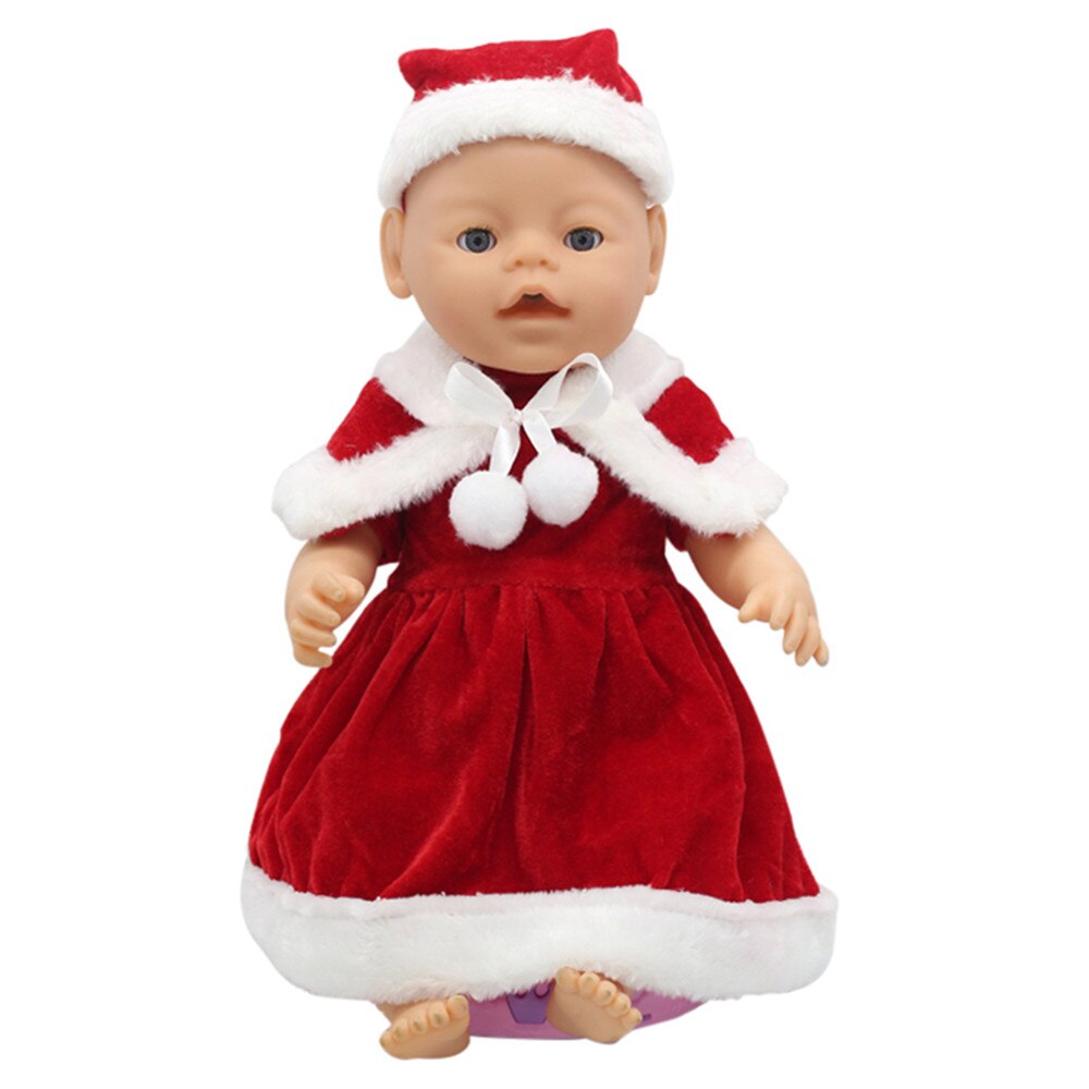 4 unids/set muñeca ropa chaleco camiseta falda Leggings para 18 pulgadas americano y 43 Cm muñeca nacida para generación Navidad bebé niña juguete: b5