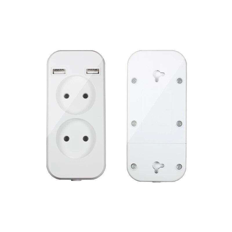 USB extension Socket for phone charge Double USB Port 5V 2A outlet usb outlet steckdose KF-01-4