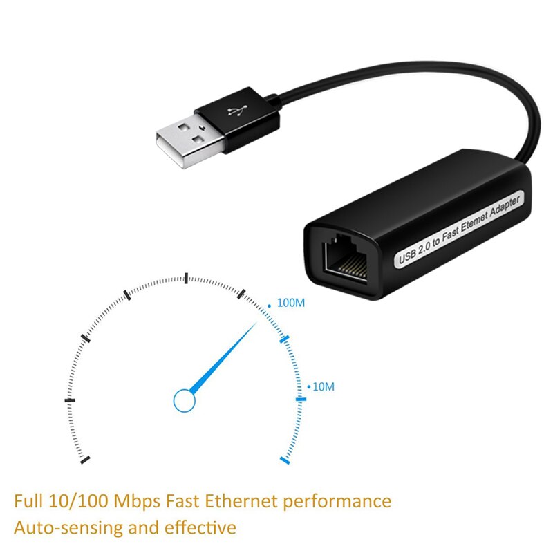 Adaptador ethernet usb para nintendo switch, 2.0 a 100m, suporta ethernet 10/100 para windows 10