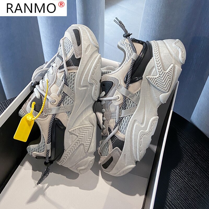printemps grosses baskets femmes plate-forme Chaussures Basket Femme vulcaniser Chaussures femmes Chaussures décontractées Chaussures Femme