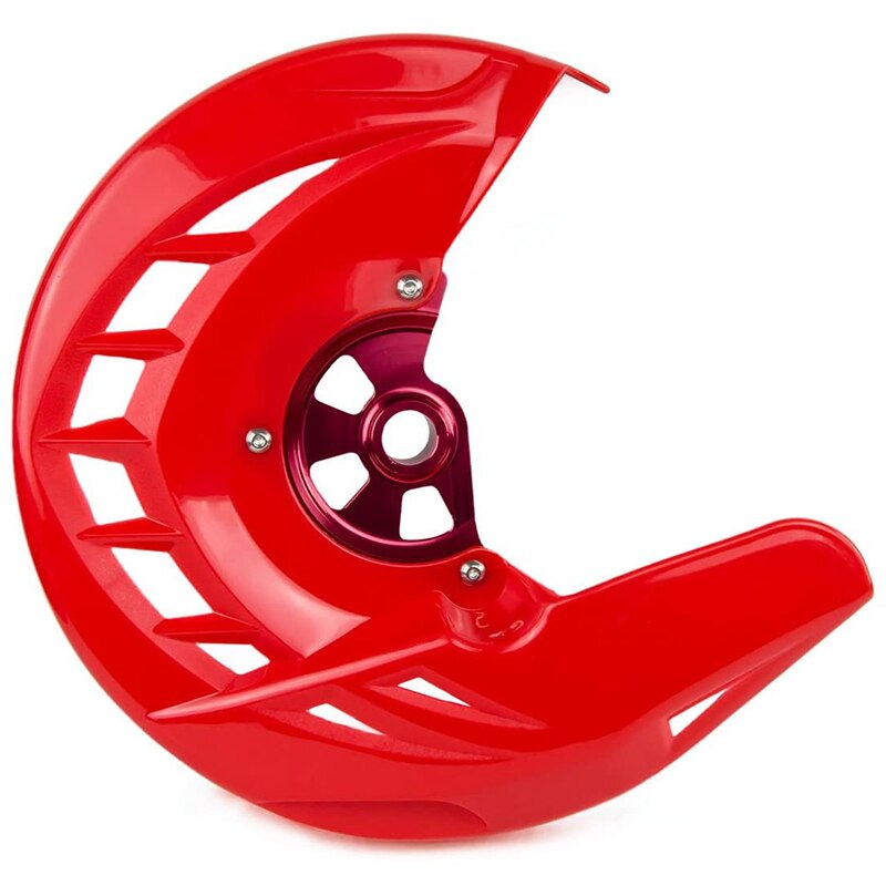Motocycle Front Brake Disc Guard Protector Cover for Honda CR 125R 250R 2004 CRF250R CRF 250X 450X: Red