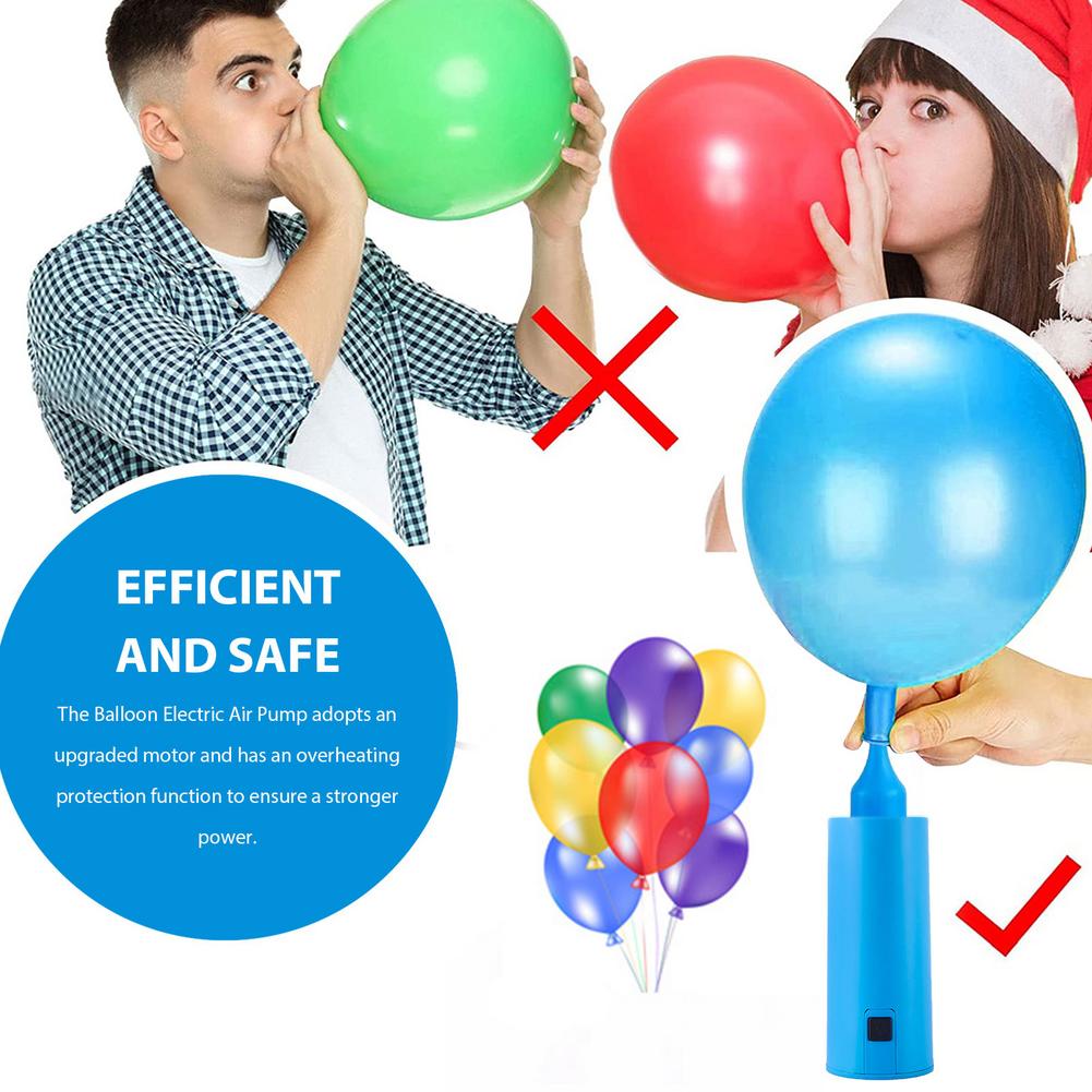 Electric Air Balloon Pump Upgraded Electric Inflator Pump Durable Helium Balloon Pump Portable Balloon Air Blower Balloon Blower