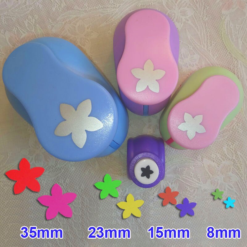 4pcs Handmade Crafts Heart Circle Star Scrapbooking Tool Paper Punch Photo Gallery decoration DIY Card Punches Embossing: Petal