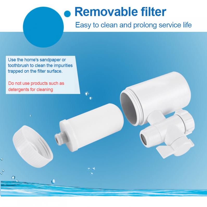 Draagbare 3L/Min Abs Wasbaar Keramische Filter Kraan Tap Waterzuiveraar Ondersteuning Twee Water Modi Met 3 Interface Connectors