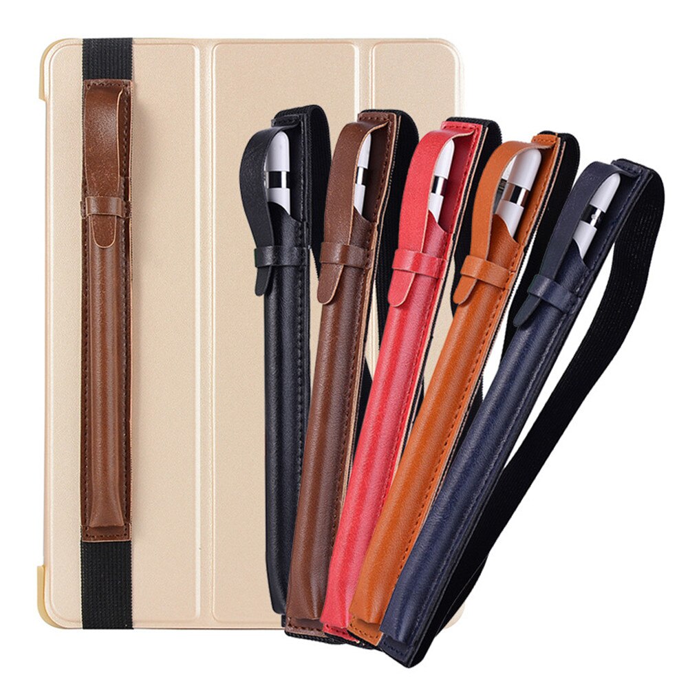 Pu Lederen Pen Case Tablet Potlood Houder Touch Screen Beschermhoes Case Pouc Ipad Potlood Anti-Verloren Pen Cover accessoires