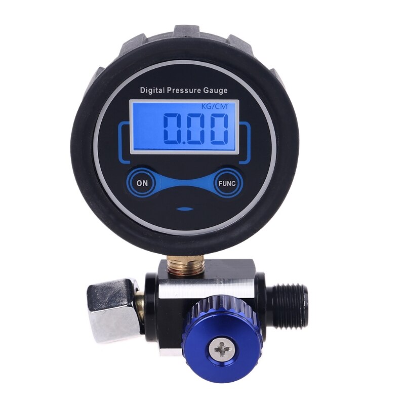1/4" Digital Air Compressor 200PSI/BAR/KPA/ KG/CM2 Pressure Regulator Gauge Spray Guns Air Tools Air Adjusting Control -Valve