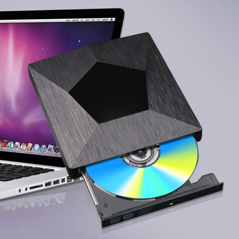 Grabadora de DVD externa USB 3,0, Unidad óptica externa USB/tipo C, unidad Universal de ordenador portátil de escritorio para/MacOS/Windows 1