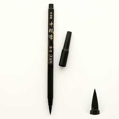 Platinum Calligraphy Brush Soft Tip Double Head Refillable Brush Pen with Ink Medium Tip Writing: Brush Pen