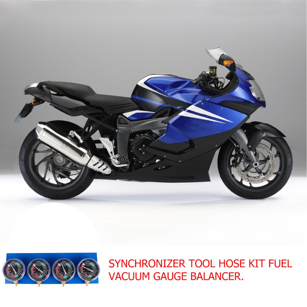 4 Cilinder Motorfiets Carburateur Vacuüm Gauge Balancer Synchro Tool Slang Kit Brandstof Vacuüm Gauge Balancer
