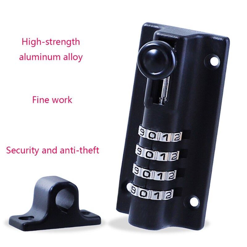 Combination Locking Bolt Unique Patented Recodeable Combination Locking Bolt Rustproof and Weatherproof - 4 Digit