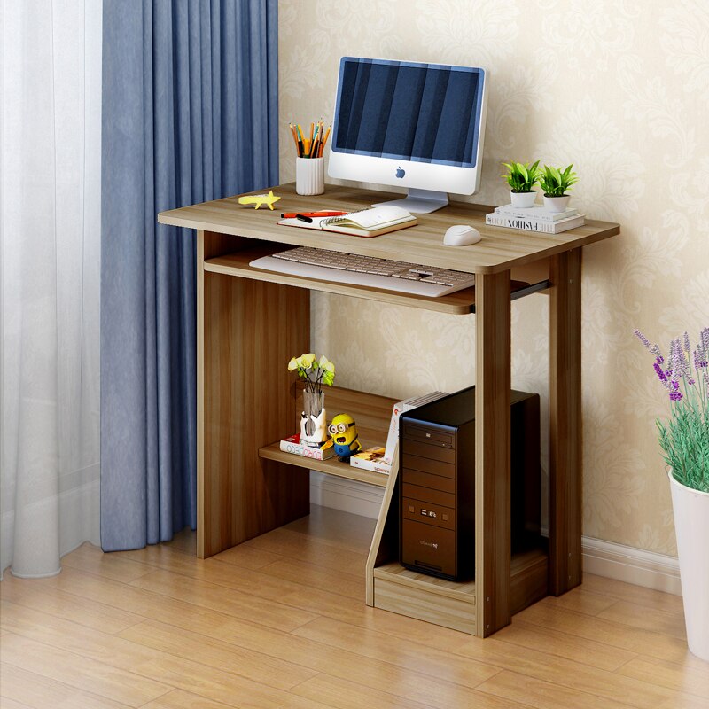 Student Writing Table Home office Work Furniture Modern Wood Desktop Computer Desk With Keyboard Tray PC Laptop Desk For Study