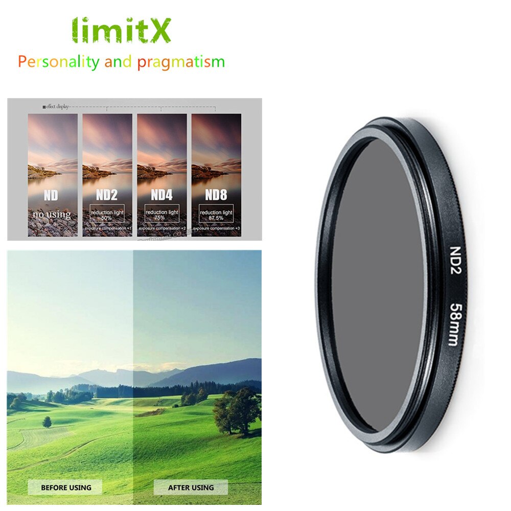 Filter einstellen ND neutral Dichte ND2 ND4 ND8 &Ampere; Adapter Ring für Olymp TG-6 TG-5 TG-4 TG-3 TG-2 TG-1 TG5 TG4 TG3 TG2 TG1