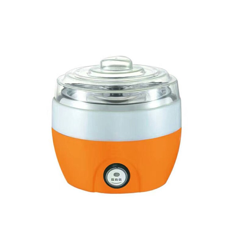 LSTACHi 800ml Stainless Steel Yogurt Maker Household Multifunction Automatic Fermentation DIY Yogurt Maker Cheese Machine: Orange