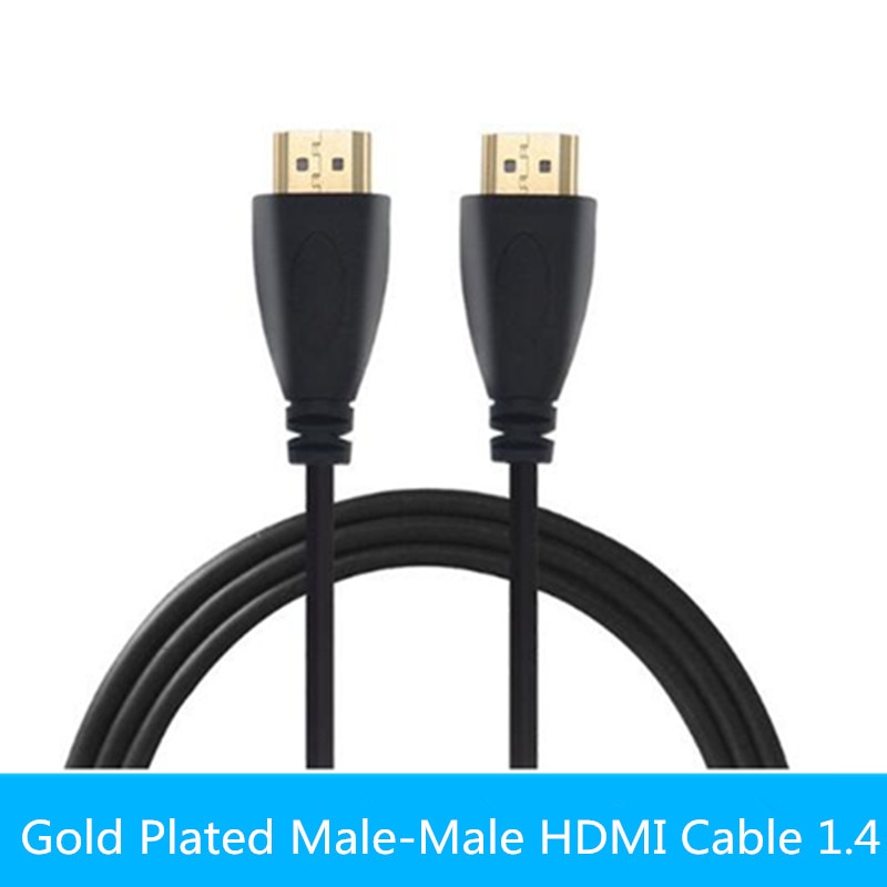 1 M, 1.5 M, 2 M, 3 M, 5 M High speed Vergulde Plug Male-Male HDMI Kabel 1.4 Versie HD 1080 P 3D voor HDTV XBOX PS3 computer