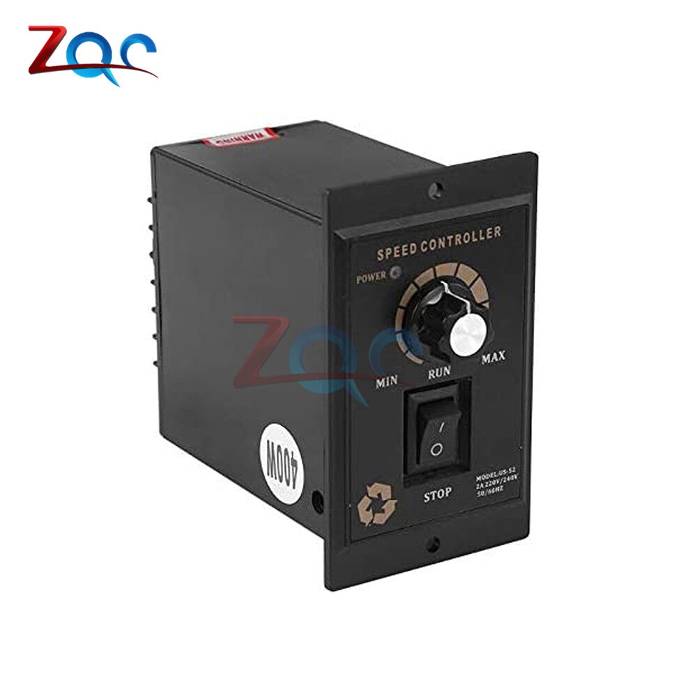 400W AC 220V Motor Speed Controller Adjustable Regulator Controller Forward & Backward AC Regulated High Precision Speed Control
