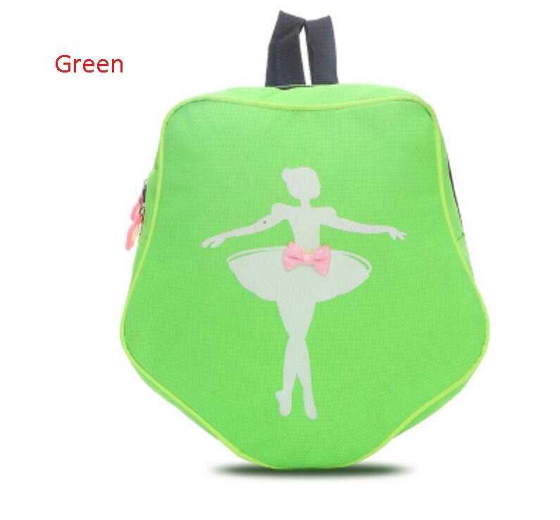 Sacos Para Meninas Crianças Mochila Escolar Para A Dança Ballet rosa Bailarina Crianças Sacos Bonito Estrela Saco da Dança Ballet: green