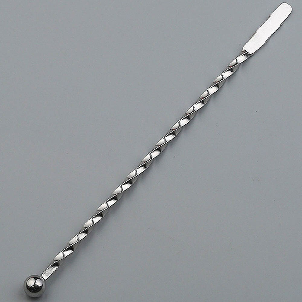 Swizzle Sticks Metal Stainless Steel Mixing Cocktail Coffee Stirrers Wine Drink Mixing Stirring Rod Kitchen Bar Utensil: I