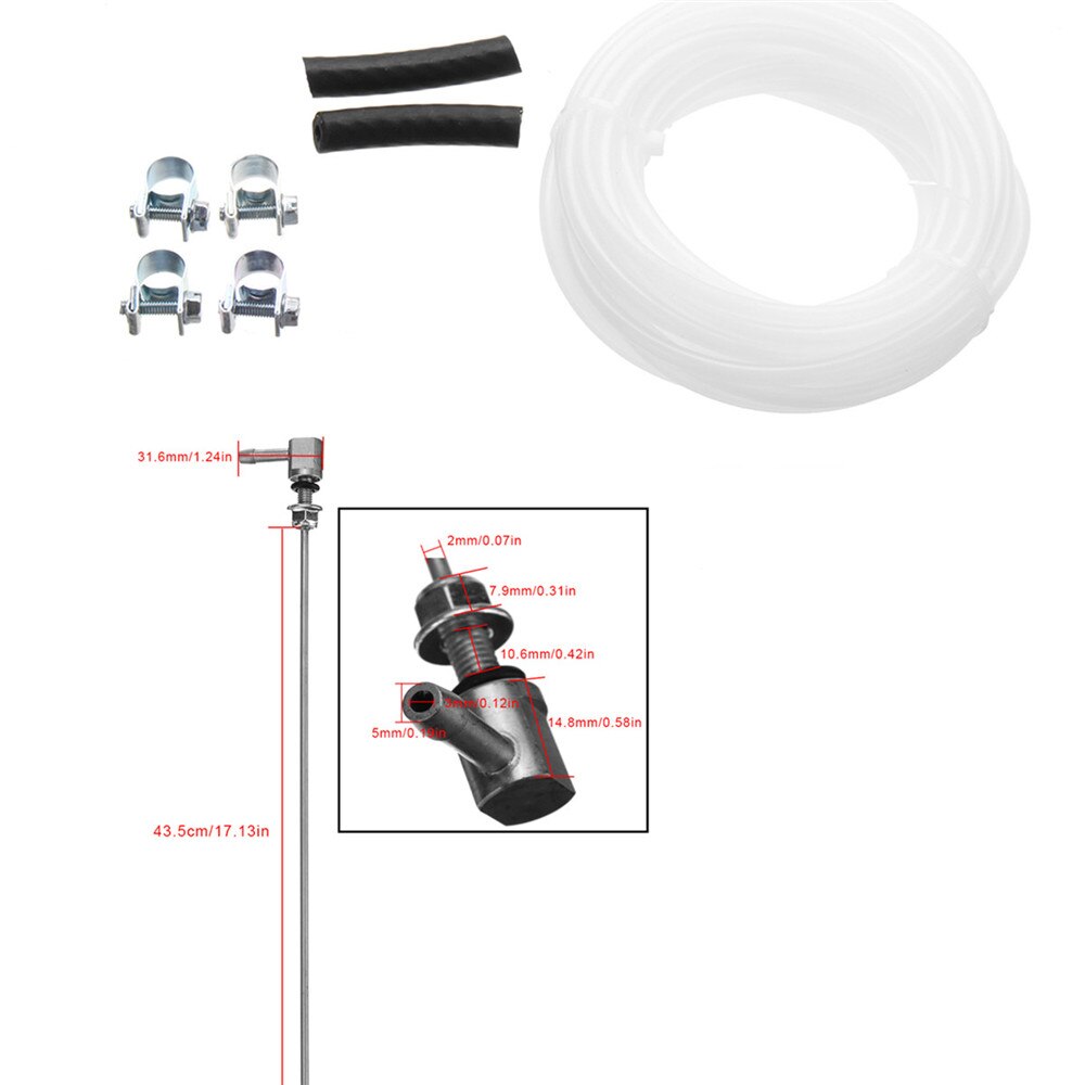 Abrazadera de recogida de tubo de manguera de admisión del soporte del remitente del tanque de combustible del coche de 435mm para el calentador de estacionamiento Diesel Webasto Eberspacher