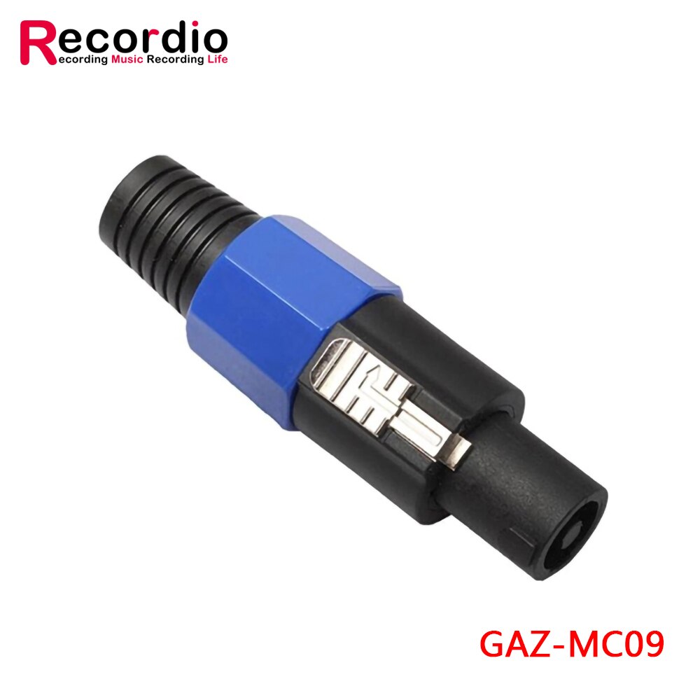 GAZ-MC07 3 Pin Xlr Connector Blauwe Mannelijke Plug Microfoon Mic Audio Kabel Vrouwelijke Jack: GAZ-MC09