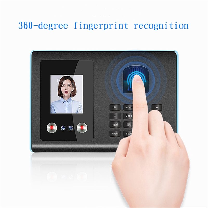 Biometric Face Recognition Fingerprint Time Password Attendance System Employee Office Control Time Clock Recorder Device