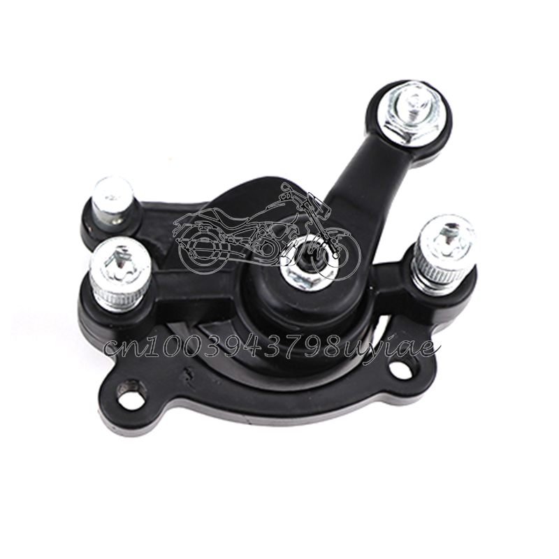 Främre bakre skivbromsbelägg för 43cc 47cc 49cc mini moto barn atv fyrhjuling mini moto pit dirt pocket bike bensin scooter delar: Silver-