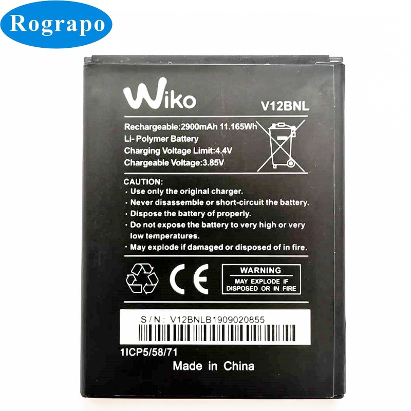 3.85V Vervangende Batterij Voor Wiko View Baterij Batterie Mobiele Telefoon Batterijen