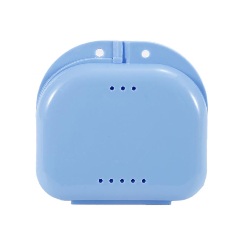 1PC Denture Bath Box False Teeth Plastic Storage Box Cleaning Teeth Case Orthodontic Retainer Artificial Tooth Container