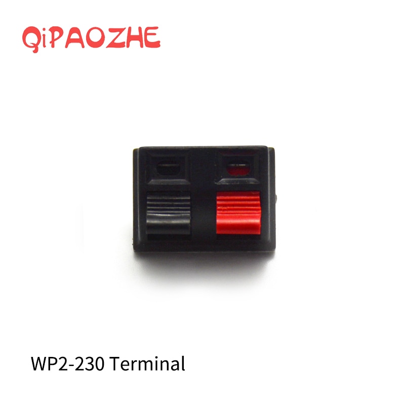 10 stück federklemme lautsprecher-anschlussplatine 2 anschlüsse binding post anschlussbuchse