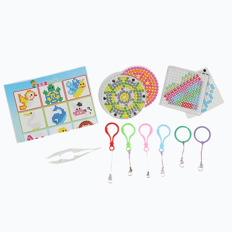 Jinletong 9600 Stuks Hama Kralen 5Mm Set Zekering Kralen 12 Kleuren Met Pegboards En Sjablonen, Pincet, strijken Papier Puzzels Voor Kinderen