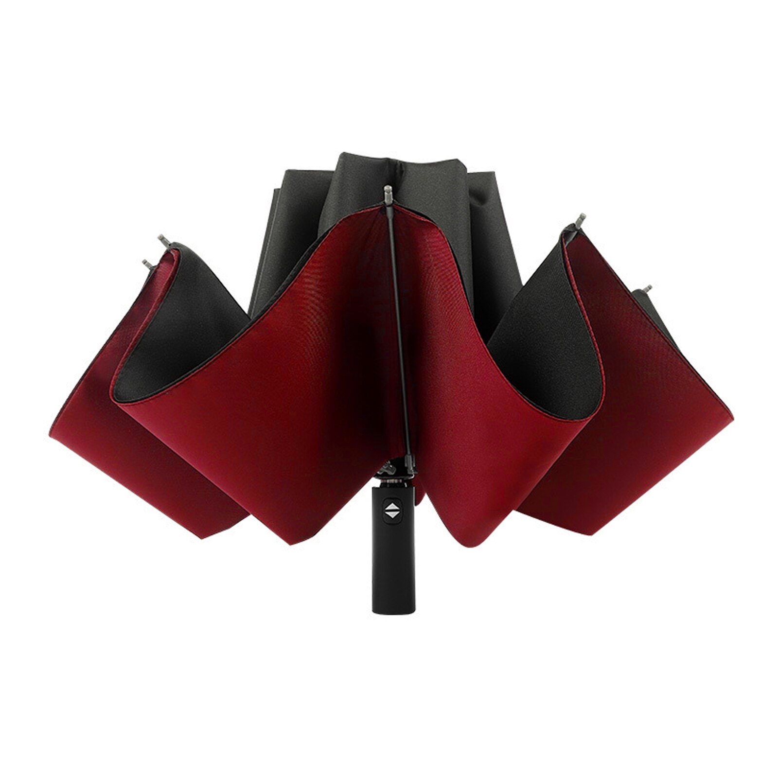 Paraguas portátil con 10 varillas de fibra de vidrio para hombre y mujer, sombrilla plegable de secado rápido, doble capa, a prueba de viento: Default Title