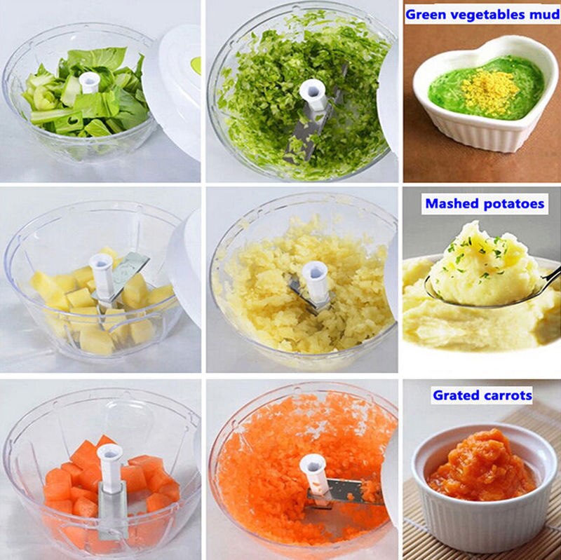 Multifunctionele Hoge Speedy Groente Fruit Twist Shredder Handmatige Vleesmolen Chopper Knoflook Hand Held