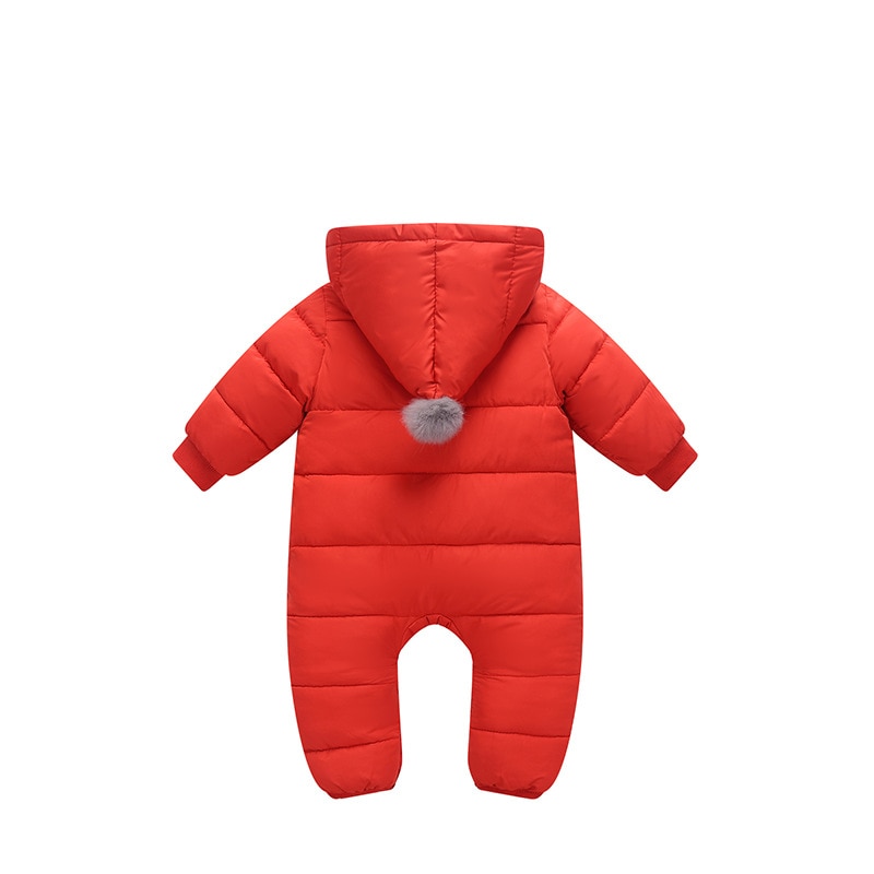 LZH Kleinkind Baby Strampler Herbst Winter Neue Baby Jungen Dicken Kapuze Baumwolle Strampler Mädchen Karikatur Langen ärmeln Strampler 6-12 monat