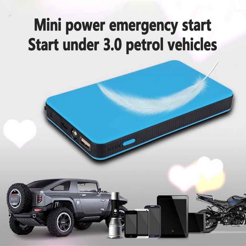 Auto Jump Starter Batterij Power Bank 12V 8000Mah Mini Portable Power Bank Auto Jump Starter Auto Emergency Booster batterij Oplader