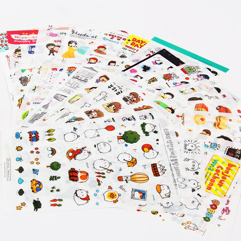 6 teile/satz Nette Katze Haustiere Tiere Lesezeichen Aufkleber Pvc Karikatur Aufkleber Tagebuch Aufkleber Sammelalbum Dekoration Aufkleber Schreibwaren
