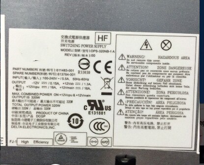 Für hp desktop-netzteil 702305-001 702453-001 pcc 006 d10-320 p 2a d