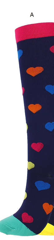 Compression Sock 1 Pair Cycling Sport Stocking Female Doctor Teacher: A 1 PAIR / S M