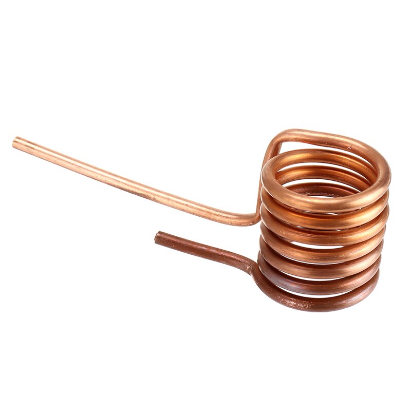 Induction Heating Coil Induction Heating Copper Tube 6mm Quenched Tapless Heating Head DIY ZVS Coil