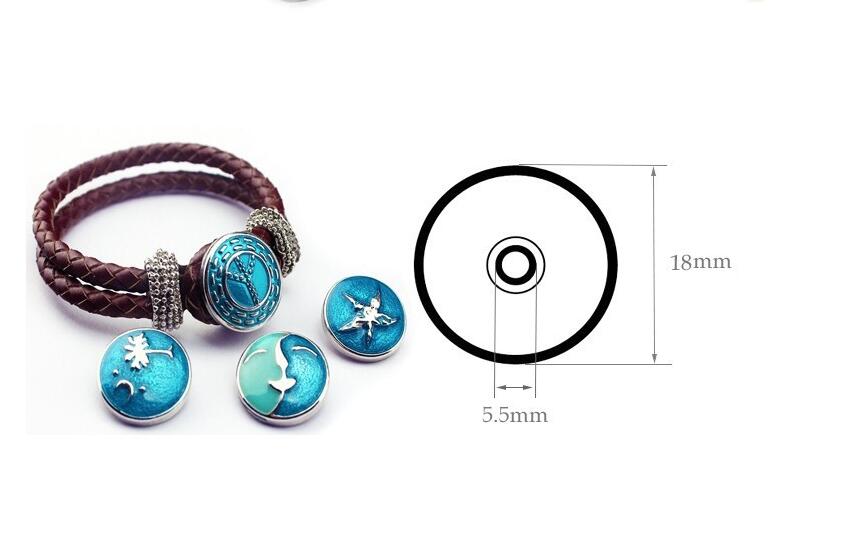 KZ3674 Schönheit Strass Bunte Blumen blüzehn elegante 18MM schnappen tasten passen 18mm schnappen Armbinde schnappen schmuck