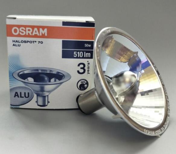 Osram 004020 Ampoule BA15D 50W 510lm 12V 24° - Halospot 70 - 41990 FL | Leroy Merlin