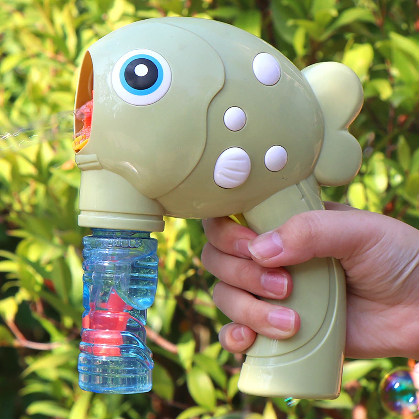 Zomer Cartoon Vis Zeepbellen Machines Inertiële Handleiding Bubble Blazen Machine 100Ml Funny Kids Jongens Meisjes Outdoor Speelgoed
